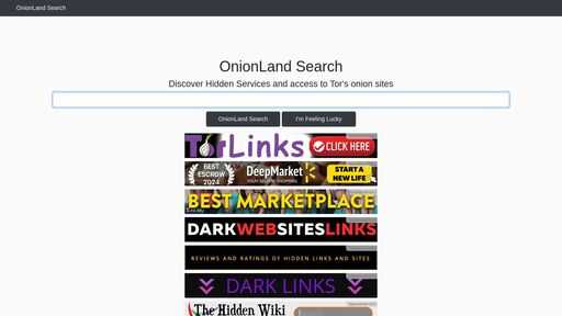 screenshot of OnionLand Search