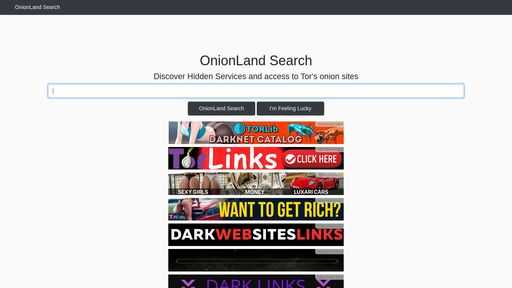 screenshot of OnionLand Search